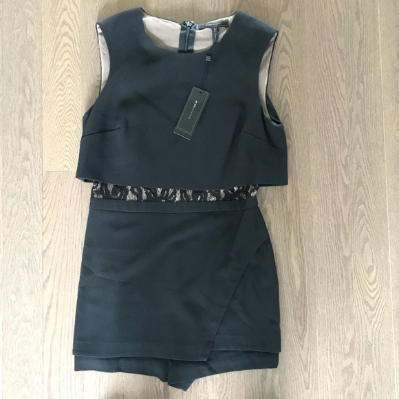 BCBGMAXAZRIA Black Lace Jumpsuit - Picture 1 of 5